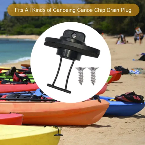 Vista 4 de Kit de tapón de drenaje de kayak, casco, roscado grueso para canoa, juego de botes con tornillos, accesorios de hardware de repuesto, 4