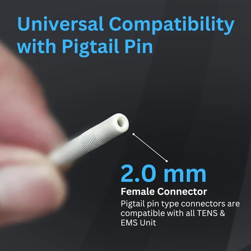 Vista 4 de Santamedical TENS Unit Replacement Pads 2x2 40 Pcs Premium Reusable Electrode Pads - Self Adhesive Electro Therapy Patches for Electrical