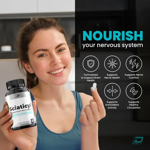 Vista 4 de Sciaticyl Cápsulas – Sciaticyl Advanced Suplemento Natural Blend Formula para mantener niveles saludables y fuerza extra (1 paquete - 60 cápsulas)