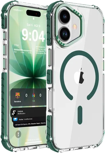 Vista 115 de DEERLAMN Funda Magnética Fuerte para iPhone Air 6.5 Pulgadas, [Compatible con Magsafe] [Protección contra caídas de grado militar] Funda protectora