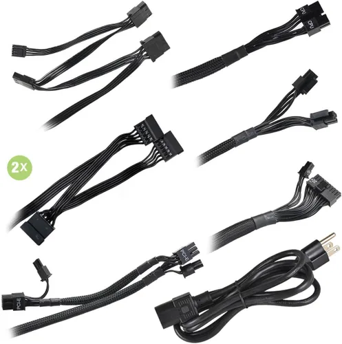 Vista 3 de EVGA 600 BR, 80+ Bronce 600W, 3 años de garantía, fuente de alimentación 100- BR-0600-K1