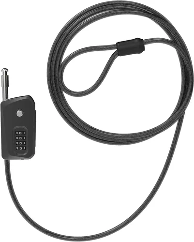 Candado de cable pitón de 6 pies para bicicleta, bicicleta, scooter, bloqueo de cámara de sendero, candado de combinación de 4 dígitos, antirrobo