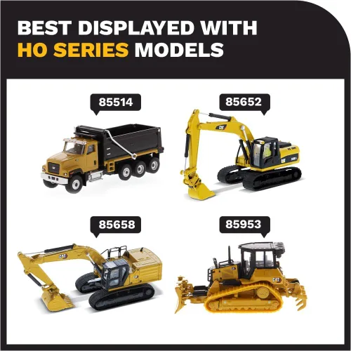Vista 8 de Diecast Masters CAT Caterpillar M323F Excavadora de ruedas de ferrocarril con 3 accesorios High Line Series 1/87 (HO) Escala Diecast Modelo 85612
