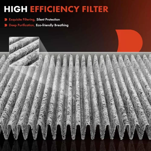 Vista 4 de A-Premium 2-PC Cabin Air Filter with Activated Carbon Compatible with Jeep Models - Wrangler 2011 3.6L, Wrangler 2012-2017 3.8L, Wrangler JK 2018