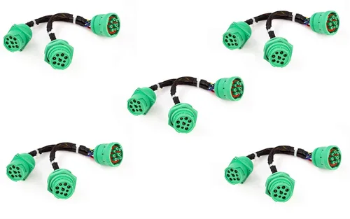 Vista 8 de YPP TIPO2 SAE J939 Cable divisor Y Cable de extensión de datos y energía de 9 pines para herramientas de diagnóstico de GPS ELD para camiones