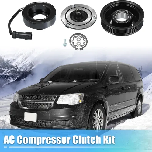 Vista 2 de uxcell Juego de embrague de compresor de CA para Dodge Grand Caravan 2013-2020 A/C Embrague Conjunto de reparación
