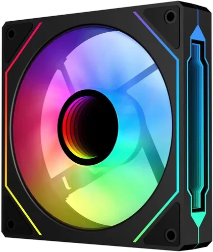 Vista 11 de Jungle Leopard Prism4 Pro X3 120mm Ventiladores ARGB para Carcasa, Efecto de Luz RGB de Espejo Infinito 5V 3PIN Sincronización de Luz de la Placa