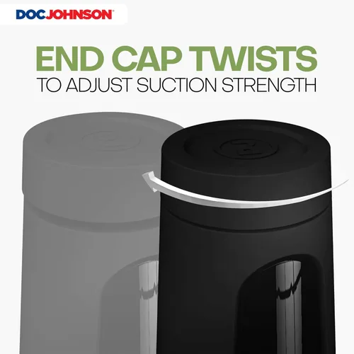 Vista 3 de Doc Johnson Main Squeeze Ariana Marie - Placa de apriete para presión precisa - Tapa de extremo giratorio para controlar la succión - Discreto