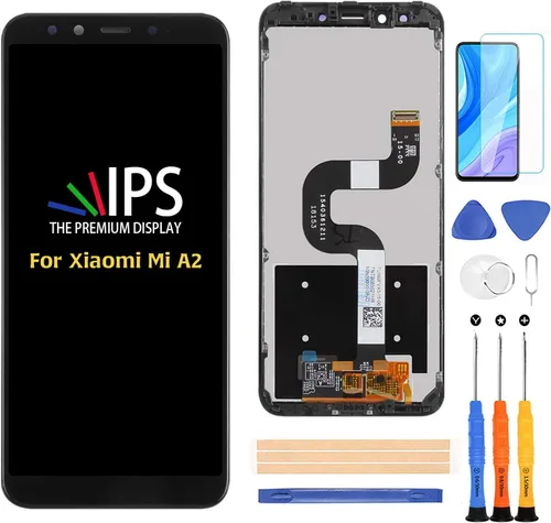 Vista 8 de Compatible con Xiaomi Mi A2 pantalla LCD de repuesto, para Xiaomi Mi A2 MIA2 6X MI6X 5.99 pulgadas, kit de piezas de reparación de panel LCD