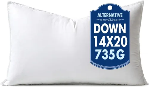 Vista 23 de MIULEE Almohada decorativa de plumón alternativo de 12 x 16 pulgadas, almohada decorativa de 12 x 16 pulgadas, cama corporal para dormir