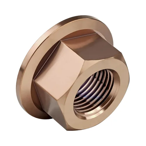 Vista 70 de Juego de 6 tuercas hexagonales de titanio DIN6923 M5 M6 M8 M10 M12 M14 M16 (paso M6 0.039 in, titanio normal)