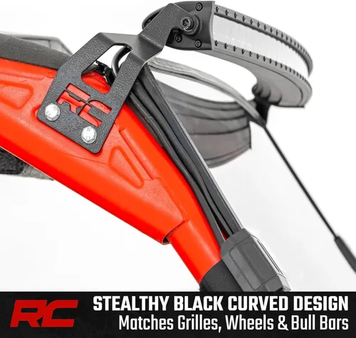 Vista 3 de Rough Country Barra de luz LED CREE curvada serie negra de 40" de una sola fila - 72740BL