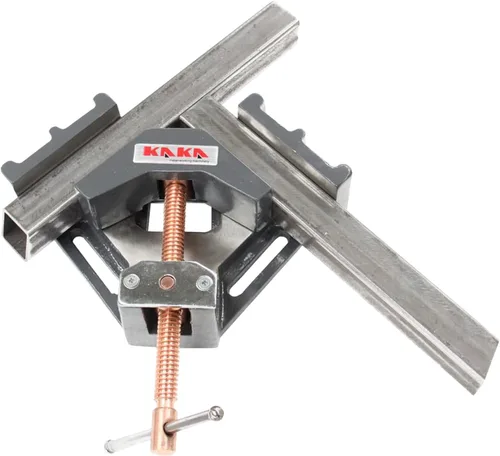 Vista 2 de KAKA INDUSTRIAL Abrazadera de ángulo con apertura de mandíbula de 2-1/4 pulgadas (2.244 in), tornillo de abrazadera de soldadura derecho resistente