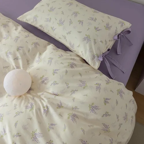 Vista 258 de mixinni Juego de funda de edredón de algodón floral para niñas y adolescentes, con lazos de cremallera, fácil cuidado, ultra suave y transpirable
