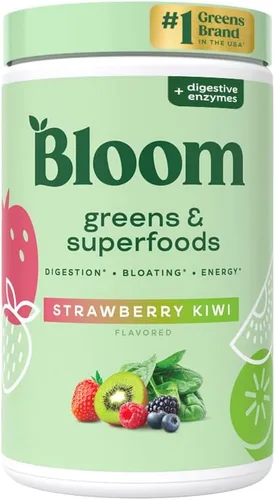 Vista 9 de Bloom Nutrition Polvo de Superalimento de Verduras Verdes, Enzimas Digestivas con Probióticos y Prebióticos, Salud Intestinal, Alivio