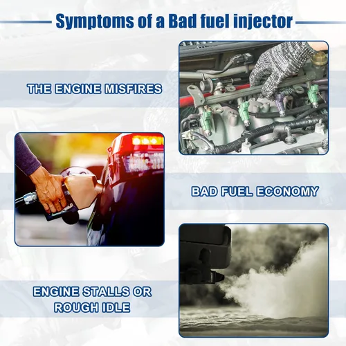 Vista 6 de ACROPIX Boquilla de repuesto para inyector de combustible para Nissan Frontier 3.3L V6 2003-2004 16600-9S200 – Paquete de 1 tono plateado