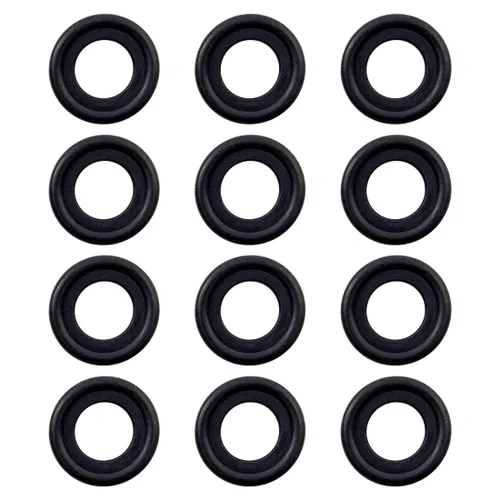 12 unids Juntas de tapón de drenaje de aceite de goma M12 Tapón de drenaje de aceite Arandelas Sellos Juntas 12616850 3536966 0971191 Reemplazo para