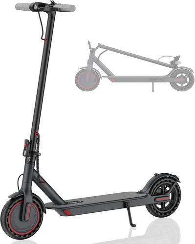 Qlaway Electric Scooter for Adults, 350W/500W Motor, Up to 22 Miles Long Range, 8.5" /10" Solid Tires, 265 lbs Load Capacity, Foldable Commuting