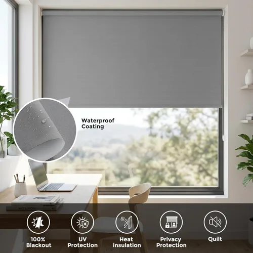 Vista 52 de NUTRO CHILL Persianas para ventanas interiores, persianas opacas con aislamiento térmico, persianas con protección UV para el hogar, puerta, cocina