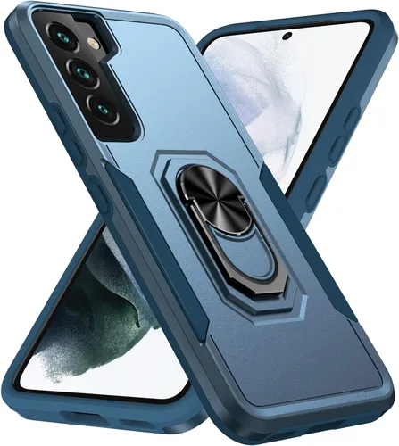 Vista 12 de Funda para Samsung Galaxy S22 Plus con soporte, anillo magnético de armadura, resistente funda protectora de grado militar a prueba de golpes