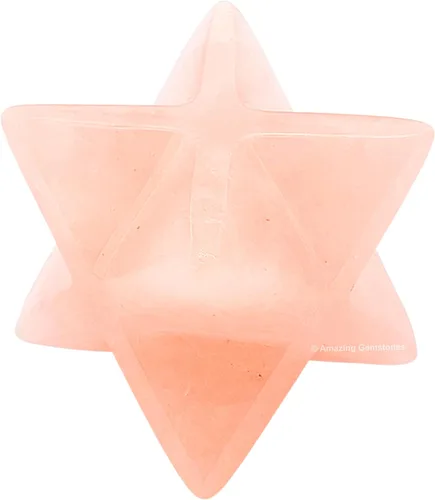 Vista 33 de Amazing Gemstone Cristal de Merkaba de piedra lunar arcoíris, estrella metafísica de Merkaba de 1 pulgada para meditación, cristal de tetraedro