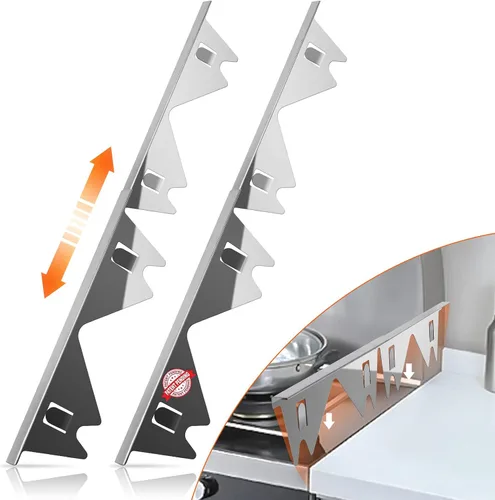 Vista 7 de Cubiertas de hueco para estufa de acero inoxidable, relleno de hueco para estufa, kit de molduras para estufa, protectores de hueco para estufa