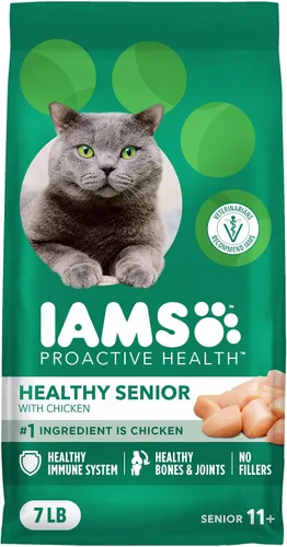 Vista 11 de Comida seca para gatos senior saludable IAMS Proactive Health con pollo, bolsa de 3.5 lb