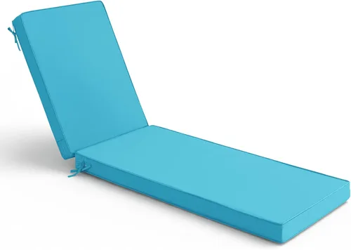 Vista 18 de Summsun Cojines para tumbonas para exteriores, impermeables, resistentes a la decoloración, almohadillas para tumbonas de patio con funda extraíble