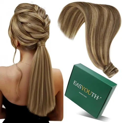 Vista 45 de Easyouth - Extensiones de cabello humano estilo halo con alambre