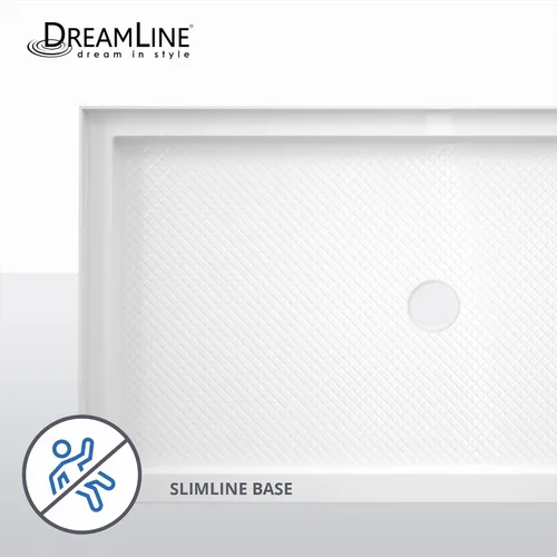 Vista 8 de DreamLine SlimLine DLT-1132320-88 - Base de ducha de un solo umbral de drenaje central de 32 pulgadas de profundidad x 32 pulgadas de ancho x 2 3/4