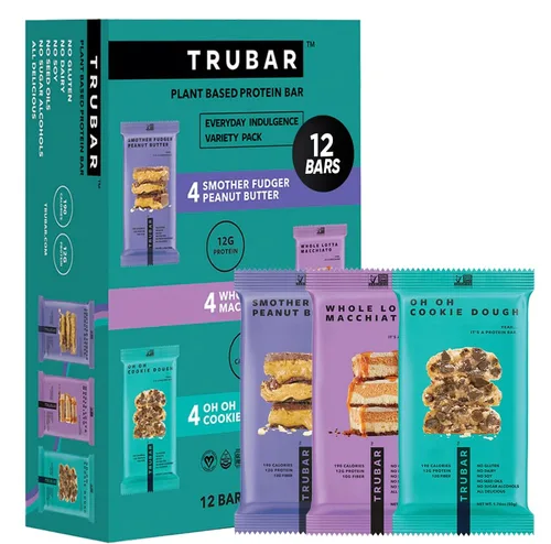 Vista 21 de TRUBAR Barra de proteínas veganas, masa de galleta Oh Oh, sin gluten, proteína a base de plantas, sin lácteos, sin OMG, sin soja, sin alcoholes