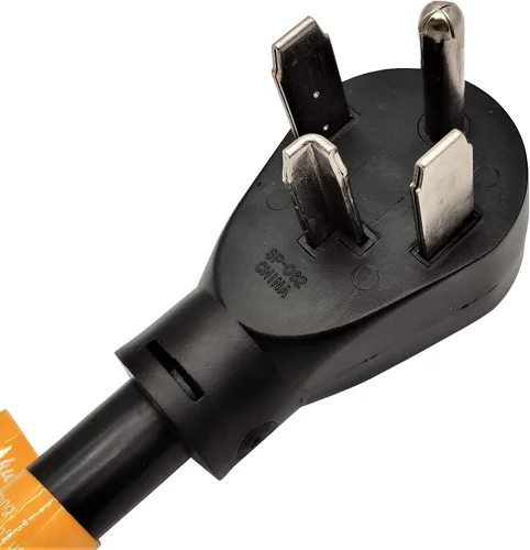Vista 2 de Parkworld 60325 Divisor de secadora a EV, NEMA 14-30 enchufe macho a 14-30 y receptáculo hembra RV/EV 14-50, cable adaptador Y de 4 clavijas de 30