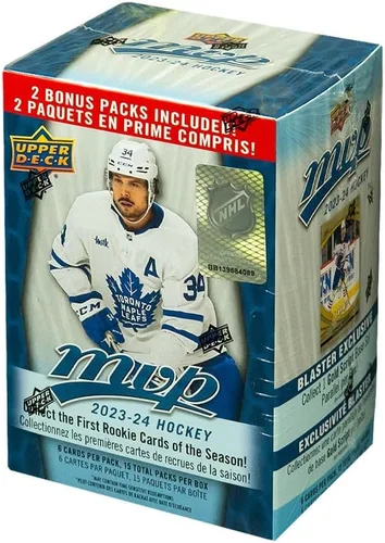 Upper Deck MVP 2023-24 - Caja de lanzador de hockey