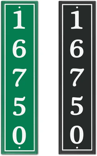 Vista 7 de Placa reflectante personalizada, letrero de dirección de aluminio personalizado para buzón, casa, calle, exterior, letrero horizontal de número