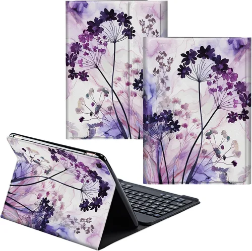 Vista 97 de Funda para Samsung Galaxy Tab S6 Lite 2022/2020 Teclado Inalámbrico Desmontable y Cubierta De Soporte De Cuero PU Funda Protectora Para Samsung