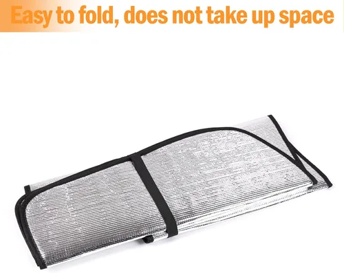 Vista 5 de Daeiclru Parasol para parabrisas de automóvil compatible con Toyota Supra GR A90 A91 MK5 2019-2022, reflector plegable de rayos UV, parasol