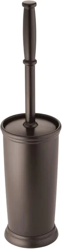 Vista 17 de mDesign Cepillo de Inodoro y Soporte - Cepillo de Baño Cubierto - Limpiador de Inodoro en Pie en Soporte Moderno - Cepillo de Limpieza Profunda
