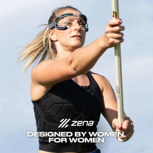 Vista 2 de Zena Sport - Chaleco protector de pecho para adultos para mujer - Chaleco de compresión acolchado con cremallera frontal - para deportes