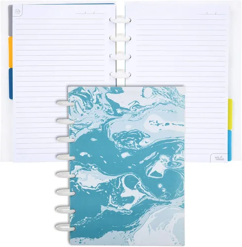Vista 75 de Talia - Cuadernos de notas con tapas, planificador, personalizables, (Rosa de los 90, Junior (5.5 pulgadas x 8.5 pulgadas))