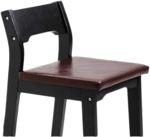 Taburetes de bar de 31 pulgadas, taburetes de bar ergonómicos bien acolchados, patas de madera maciza, con reposapiés, silla de barra de esponja de