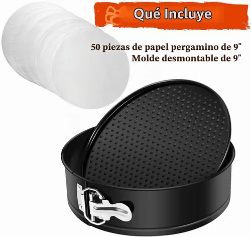 Vista 3 de MASSUGAR Molde desmontable de 4 pulgadas, paquete de 4 mini moldes