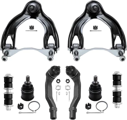 Vista 113 de Detroit Axle - Kit de 8 piezas para Chevy GMC Silverado Sierra Suburban 1500 Yukon Cadillac Escalade 2 brazos de control superior, 2 barras