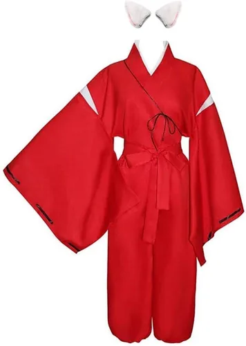 Anime Samurai Cosplay Costume Kikyou Cosplay Miko Witch Costume for men women