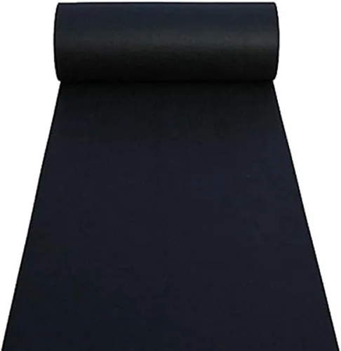 Vista 12 de Alfombras para Pasillo de Boda Accesorios Alfombra Negra para Pasillo Alfombras para Exhibición Step and Repeat, Fiestas de Ceremonia y Eventos