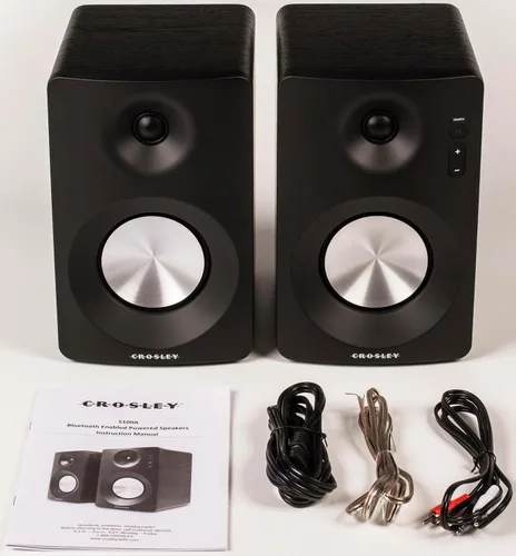 Vista 30 de Crosley KT100BT-CP - Sistema estéreo de tocadiscos Bluetooth con altavoces, champán