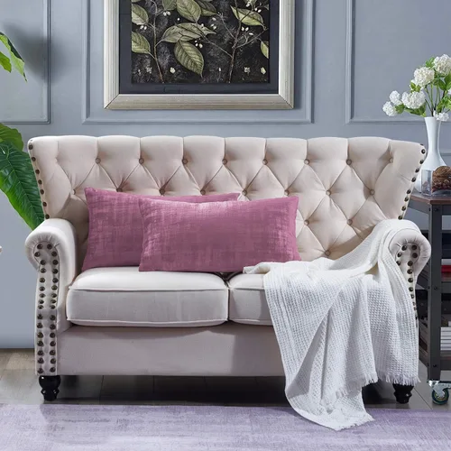 Vista 15 de Home Soft Things Juego de 2 fundas de almohada de terciopelo texturizado, 14 x 26 pulgadas, color verde azulado profundo, fundas decorativas