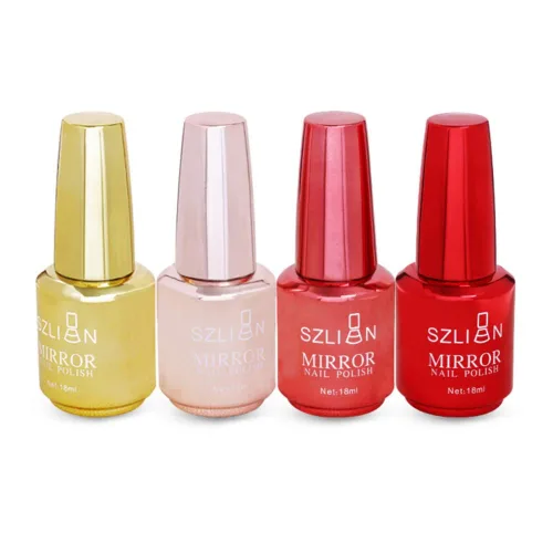 Vista 5 de Ochine Esmalte de uñas de gel de espejo, 0.6 fl oz, no irritante, de secado rápido, esmalte de uñas de color metálico