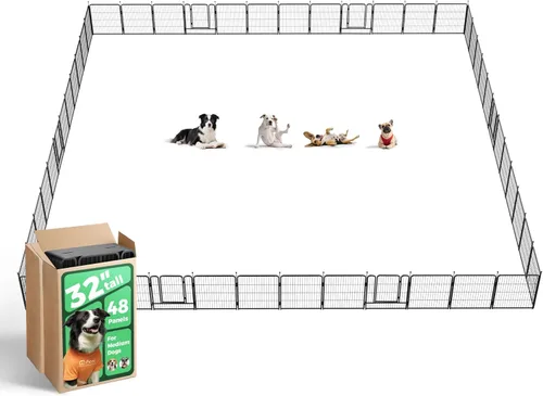 Vista 84 de FXW Rollick - Corralito para perros para patio, campamento con casa rodante, patentado, 24 pulgadas, 2 paneles