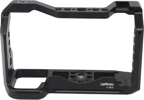 Vista 3 de Jaula completa para cámara Sony Alpha 7C A7C, soporte de extensión para micrófono de relleno, accesorios de filmación, con zapata fría/llave