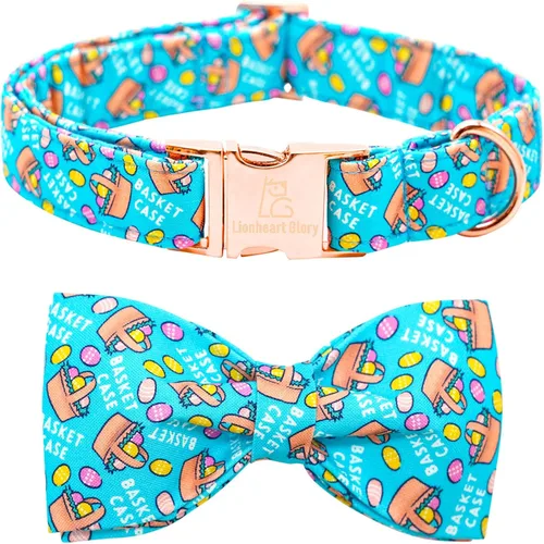 Vista 21 de Lionheart glory - Collar de perro de San Valentín, collares para perros con lazo, collares para mascotas ajustables con lazo para perros pequeños